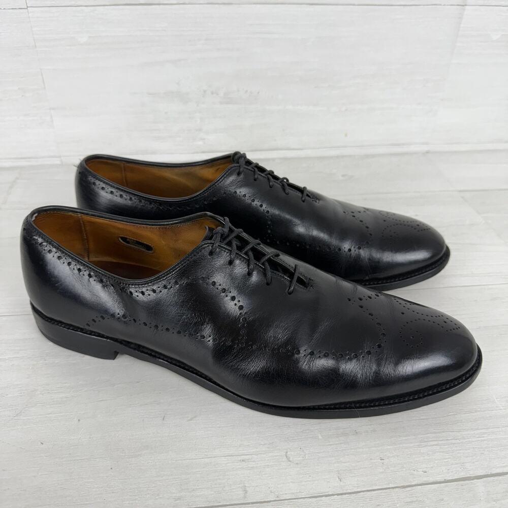 Allen Edmonds Fairfax Wholecut Oxfords Shoes Mens 13 D Black‎ Leather BrogueK
